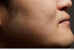 Face Mouth Nose Cheek Skin Man Asian Chubby Studio photo references
